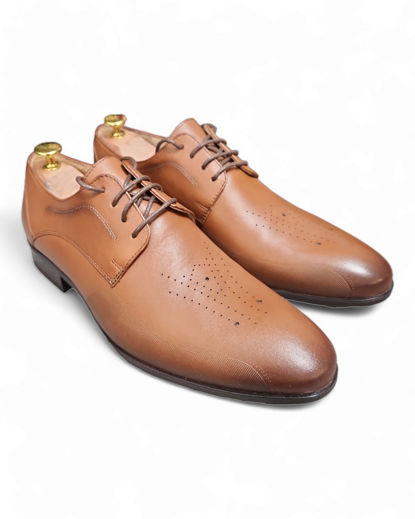 Pantofi Eleganti barbati maro din piele naturala