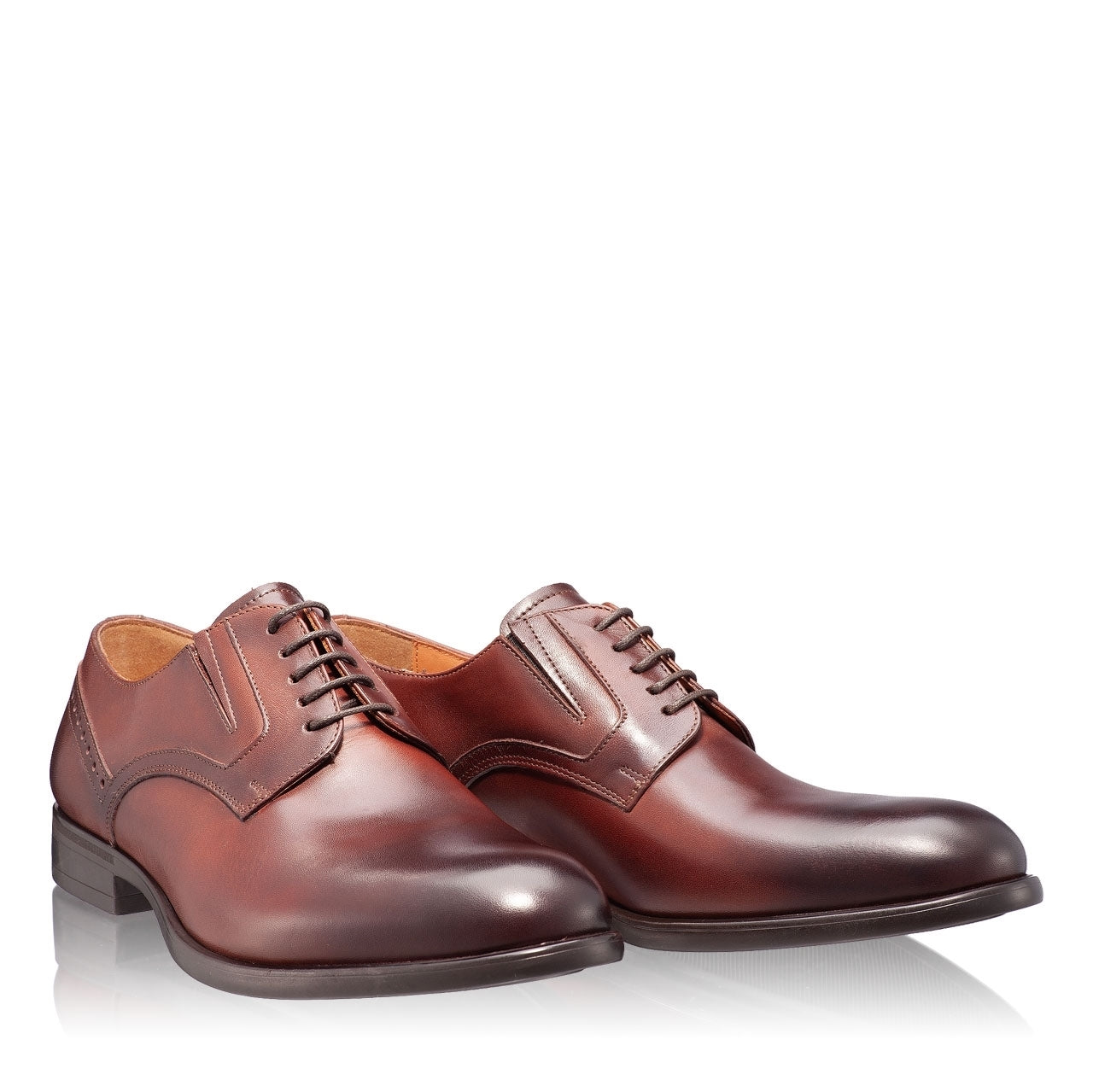 Pantofi Eleganti barbati maro din piele naturala