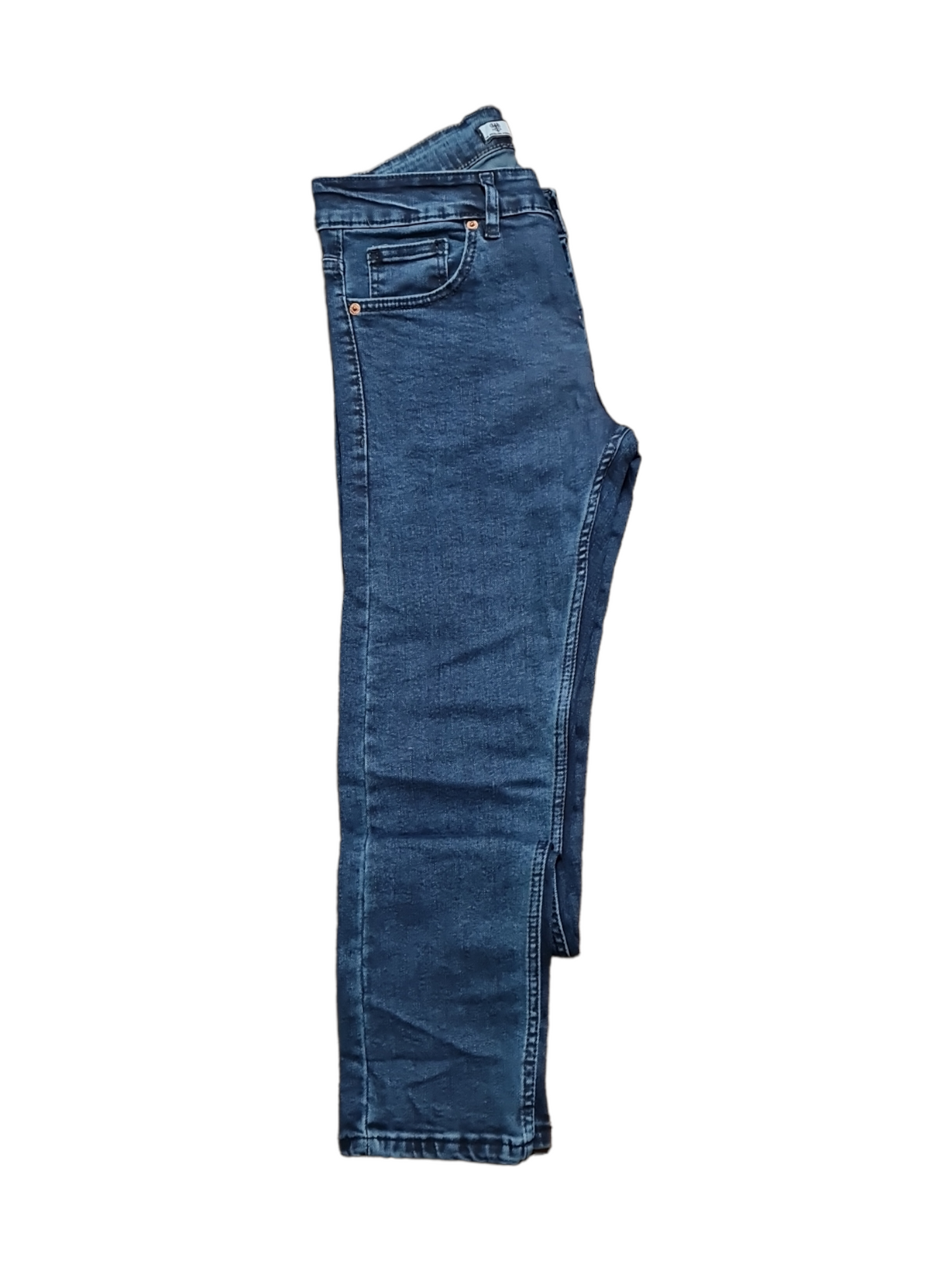 Blugi slim albastru uni