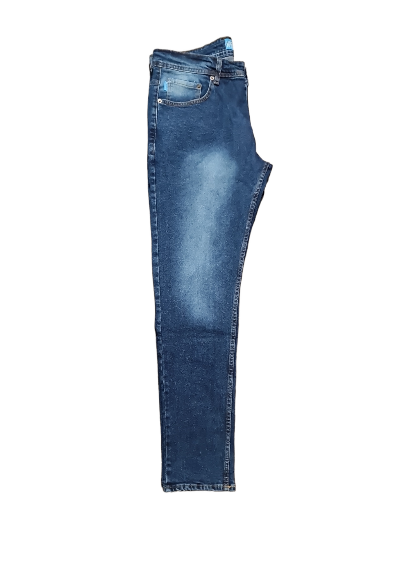 Blugi slim albastru uni