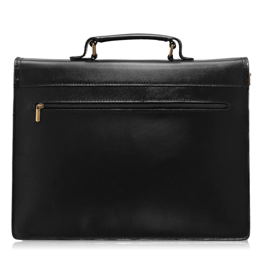 Geanta barbati din piele neagra