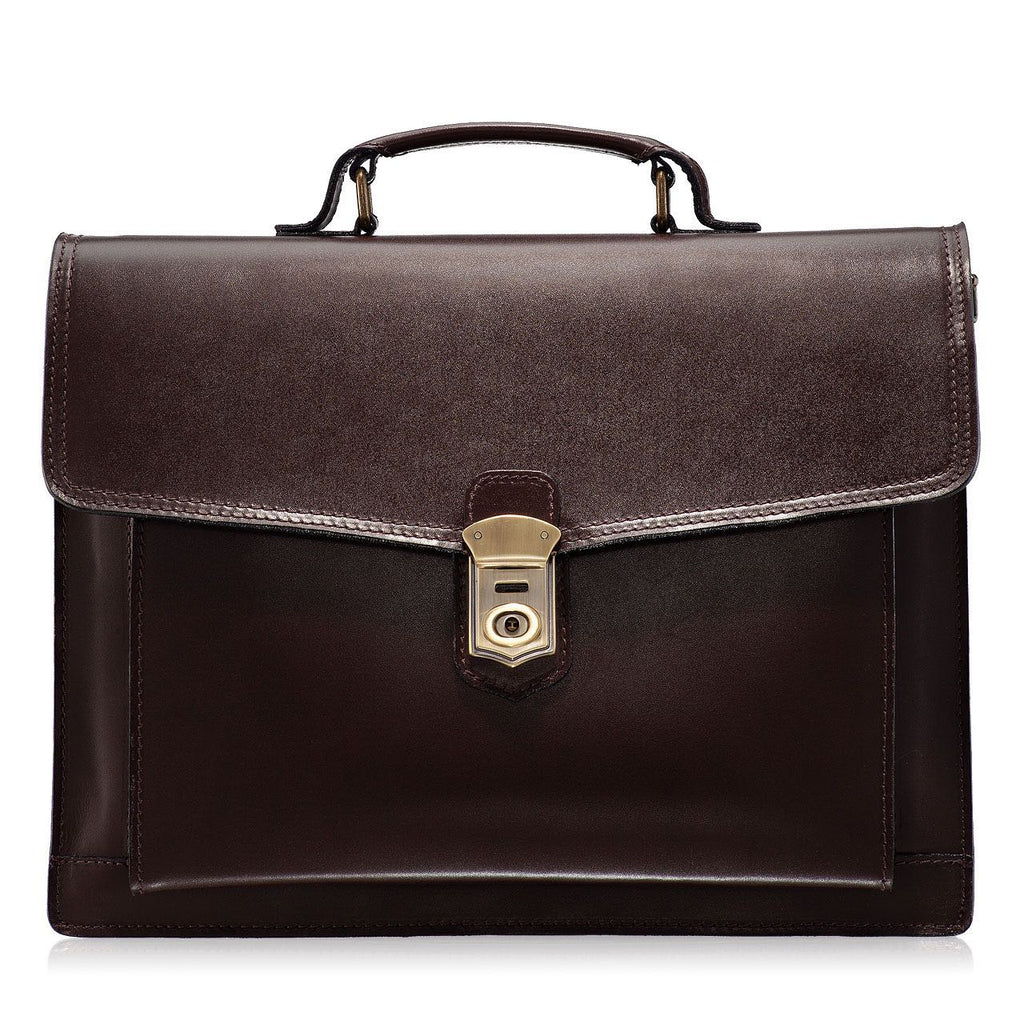 Geanta barbati din piele maro