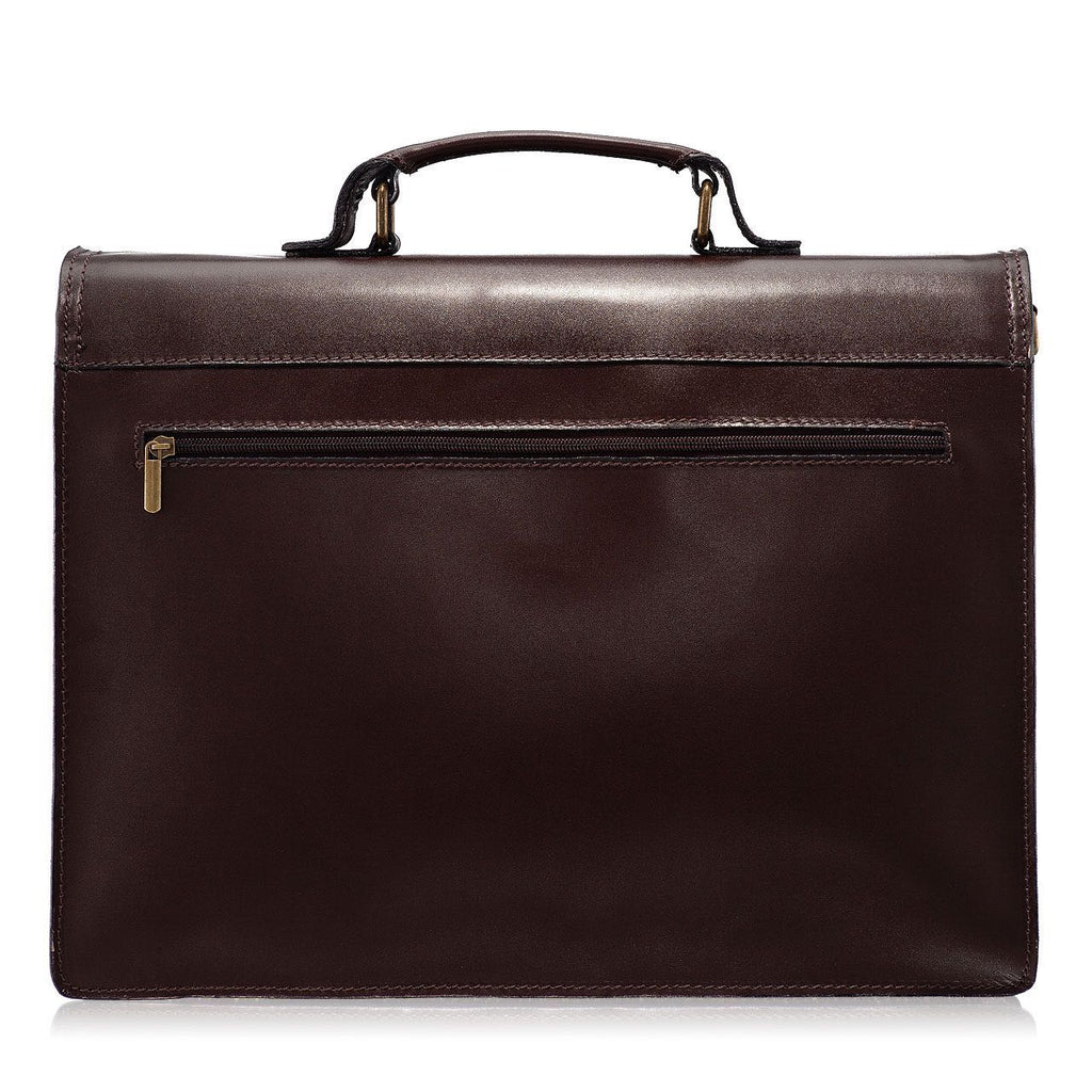 Geanta barbati din piele maro