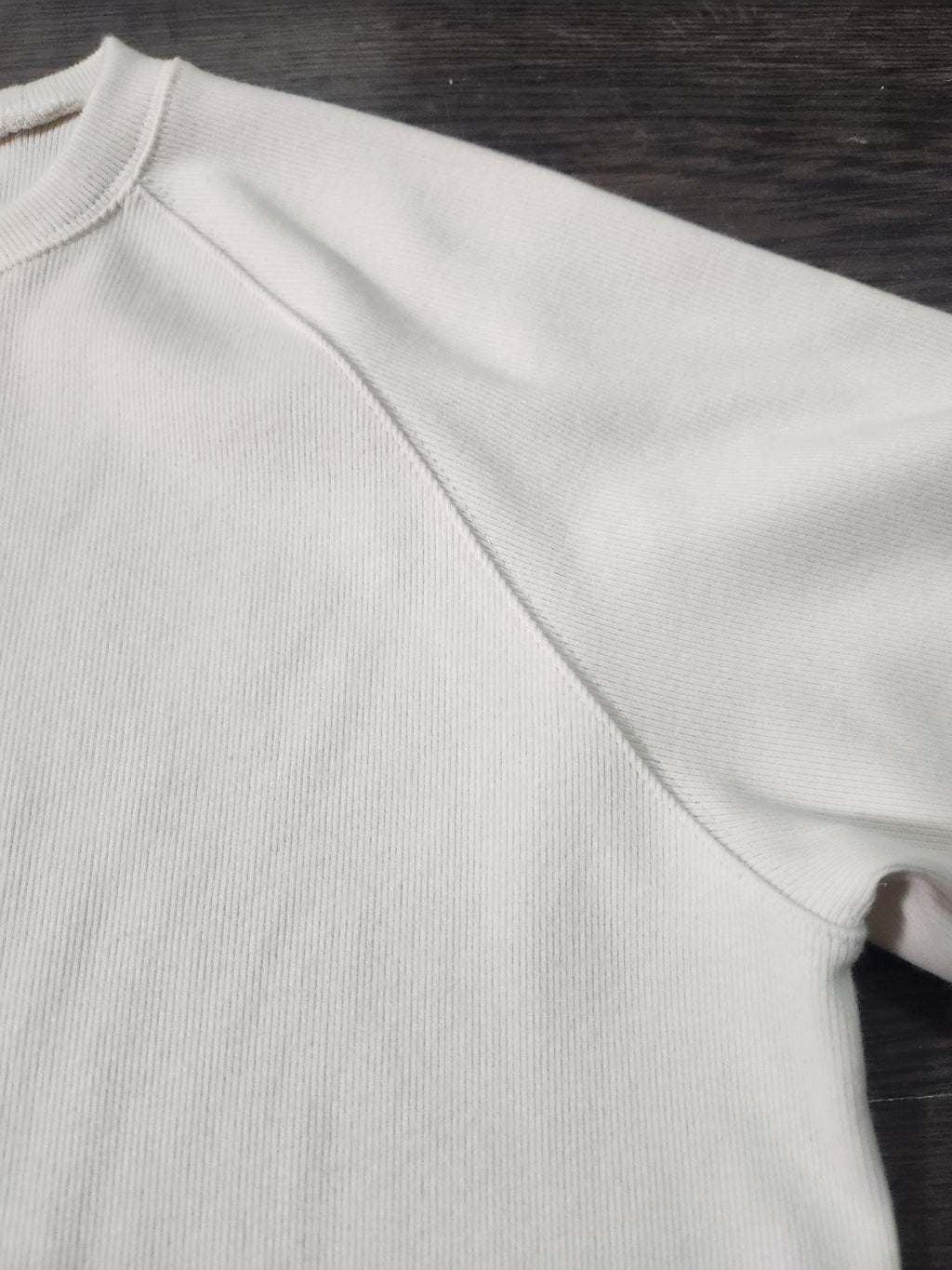 Tricou barbati alb-crem oversized