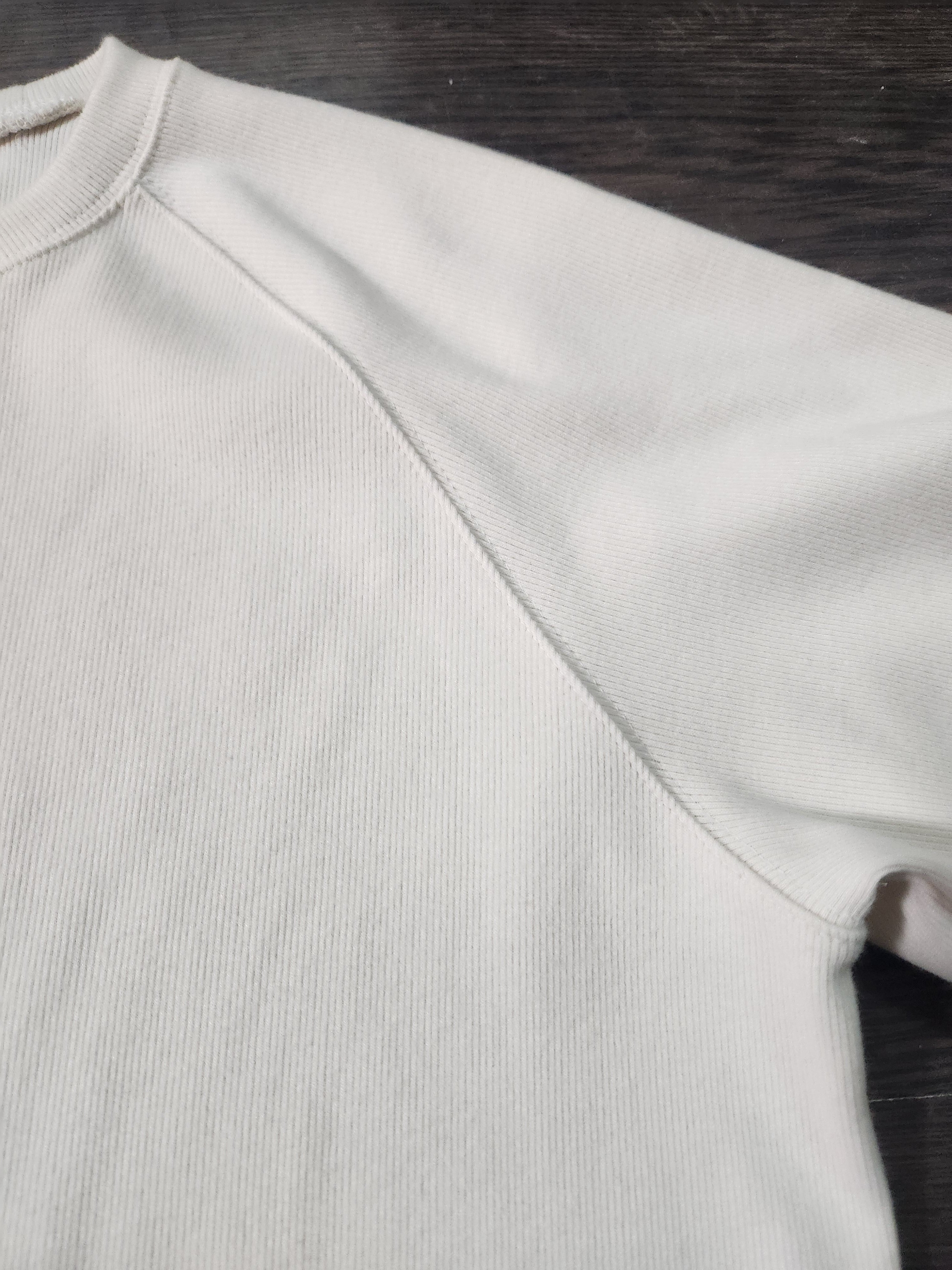 Tricou barbati alb-crem oversized