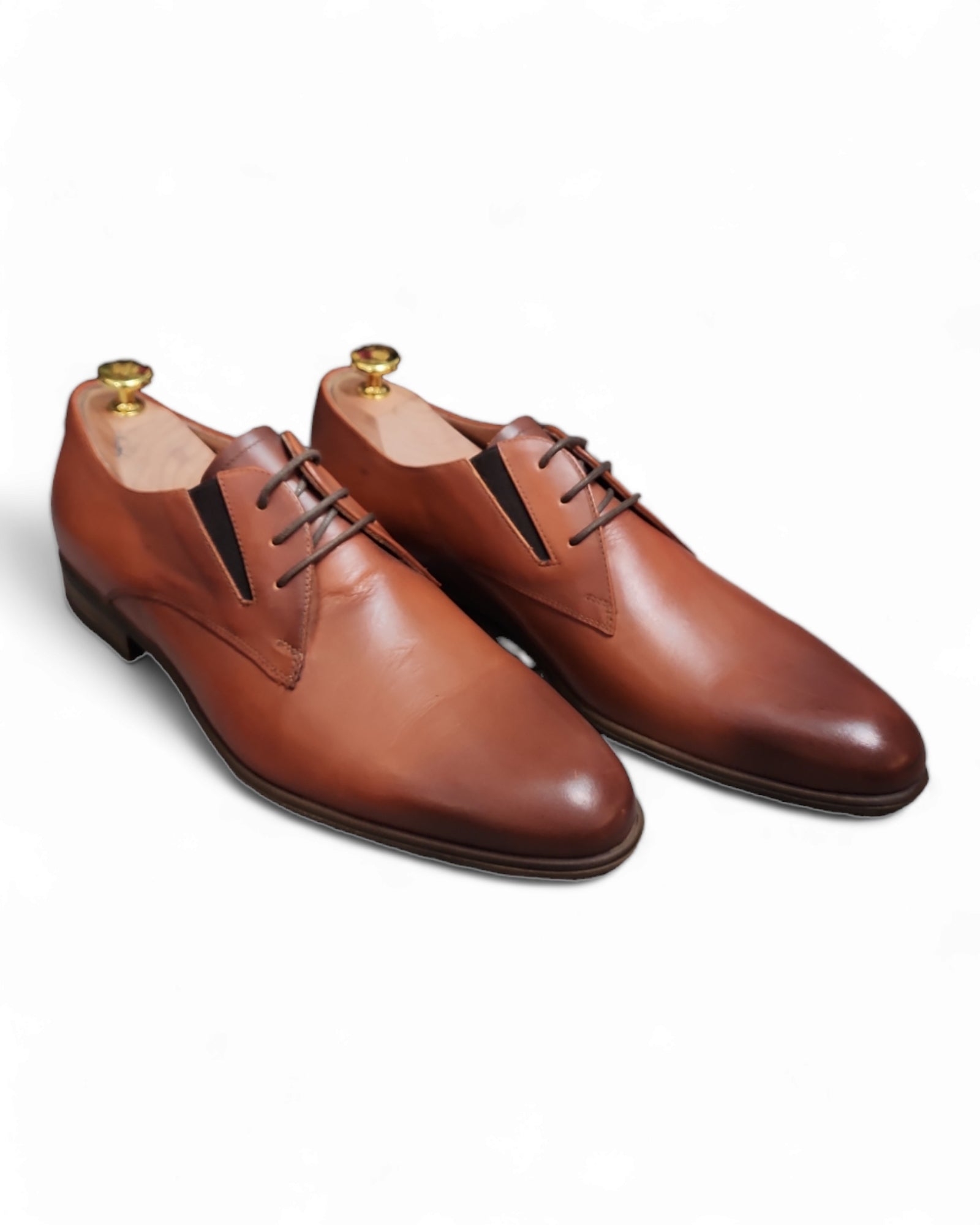 Pantofi Eleganti barbati maro din piele naturala