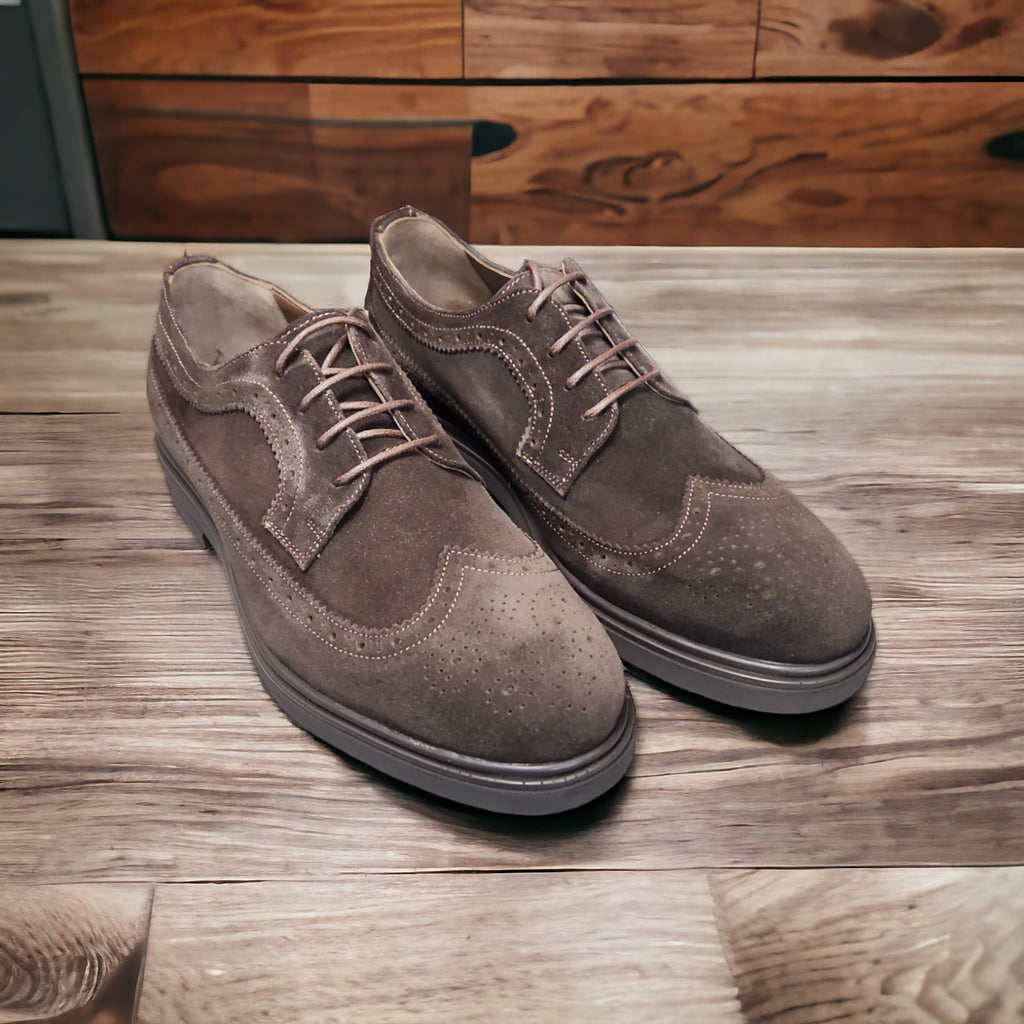 Pantofi piele intoarsa barbati