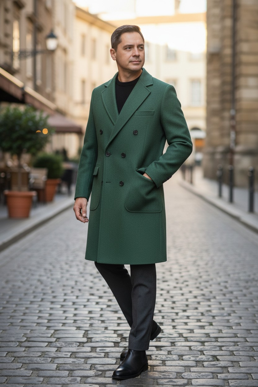 PALTON BARBATI DOUA RANDURI DE NASTURI