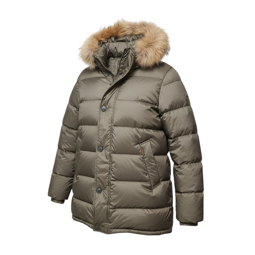 Geaca pentru barbati IGO tarmak.Gluga cu blana de raton