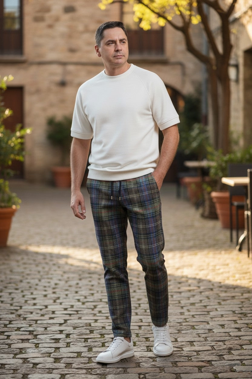 Pantalon cu siret in talie