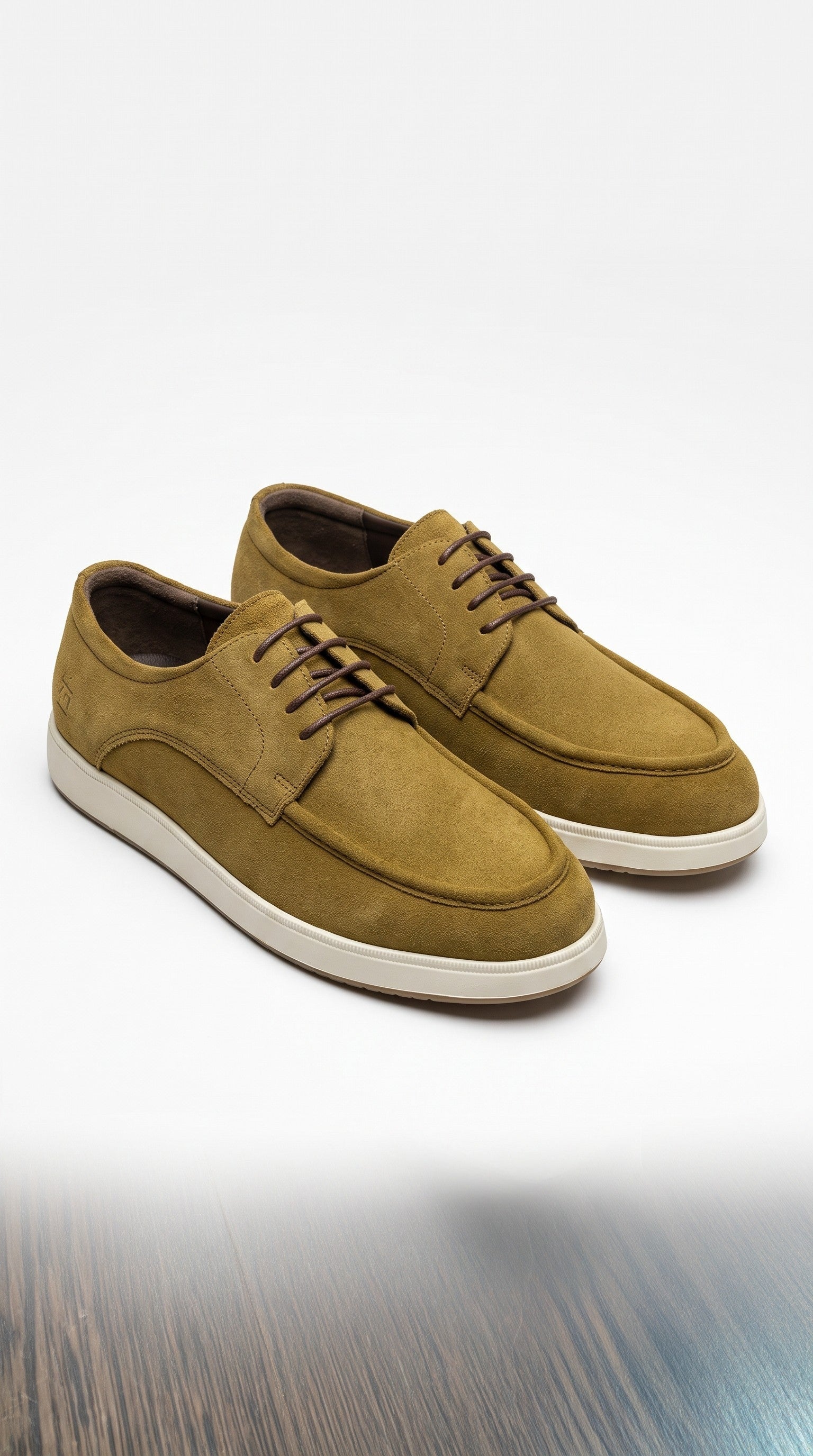 Boat shoes mustar piele nabuc