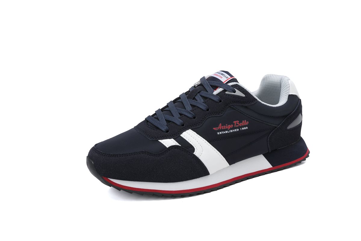 Adidasi Barbat, Model Sport ,Textil+ Piele Intoarsca Ecologica, Inchidere Siret, Talpa Flexibila Moale