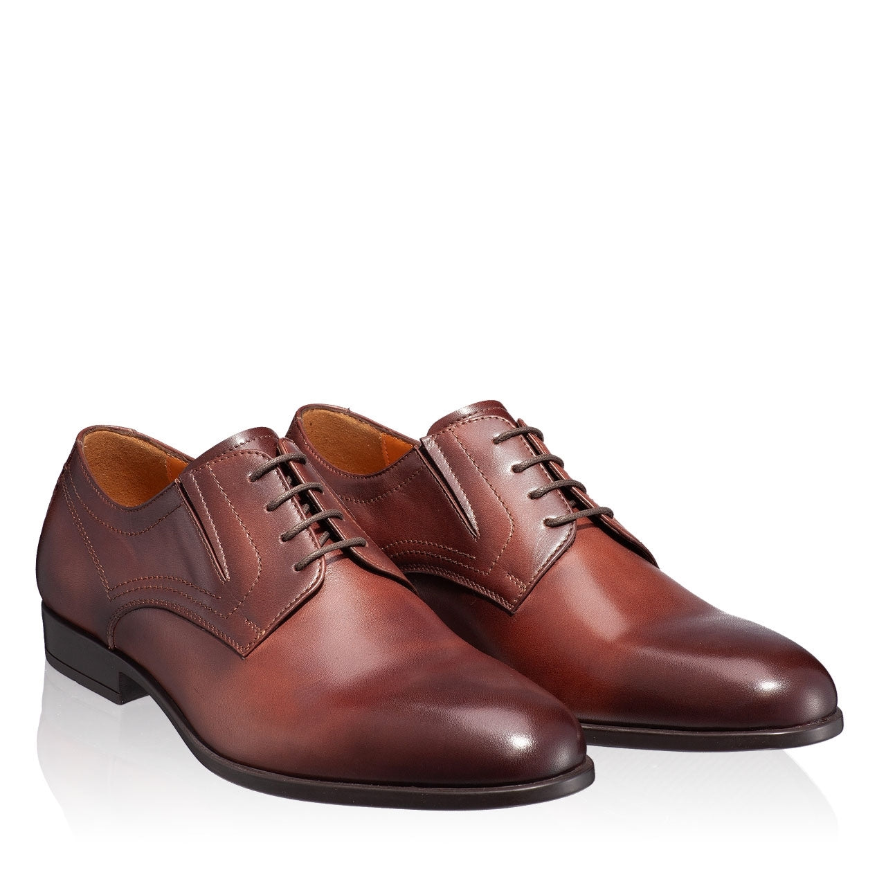 Pantofi Eleganti barbati maro din piele naturala