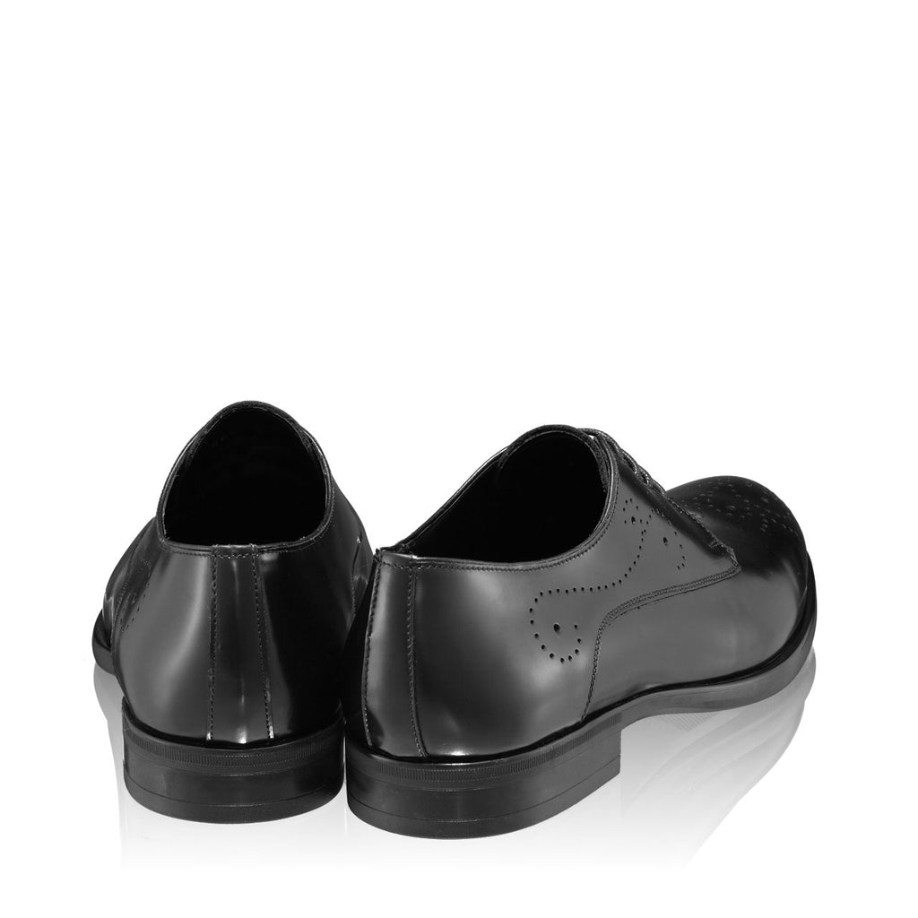 Pantofi Eleganti barbati negri din piele naturala