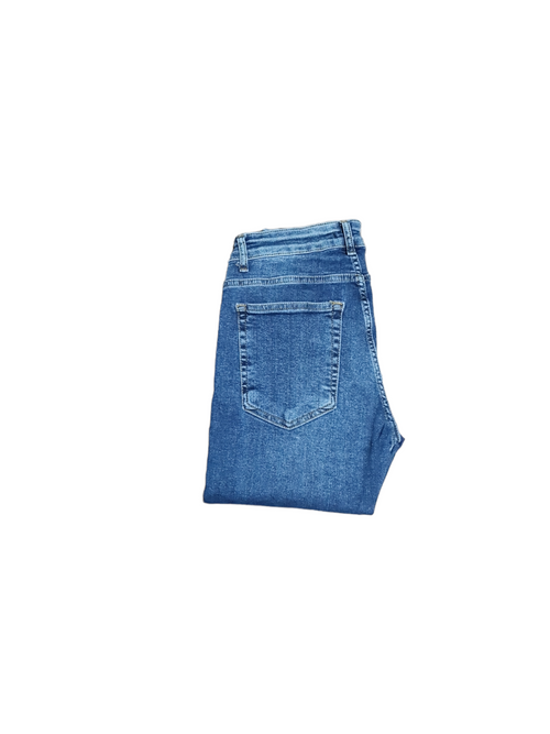 Blugi slim albastru uni