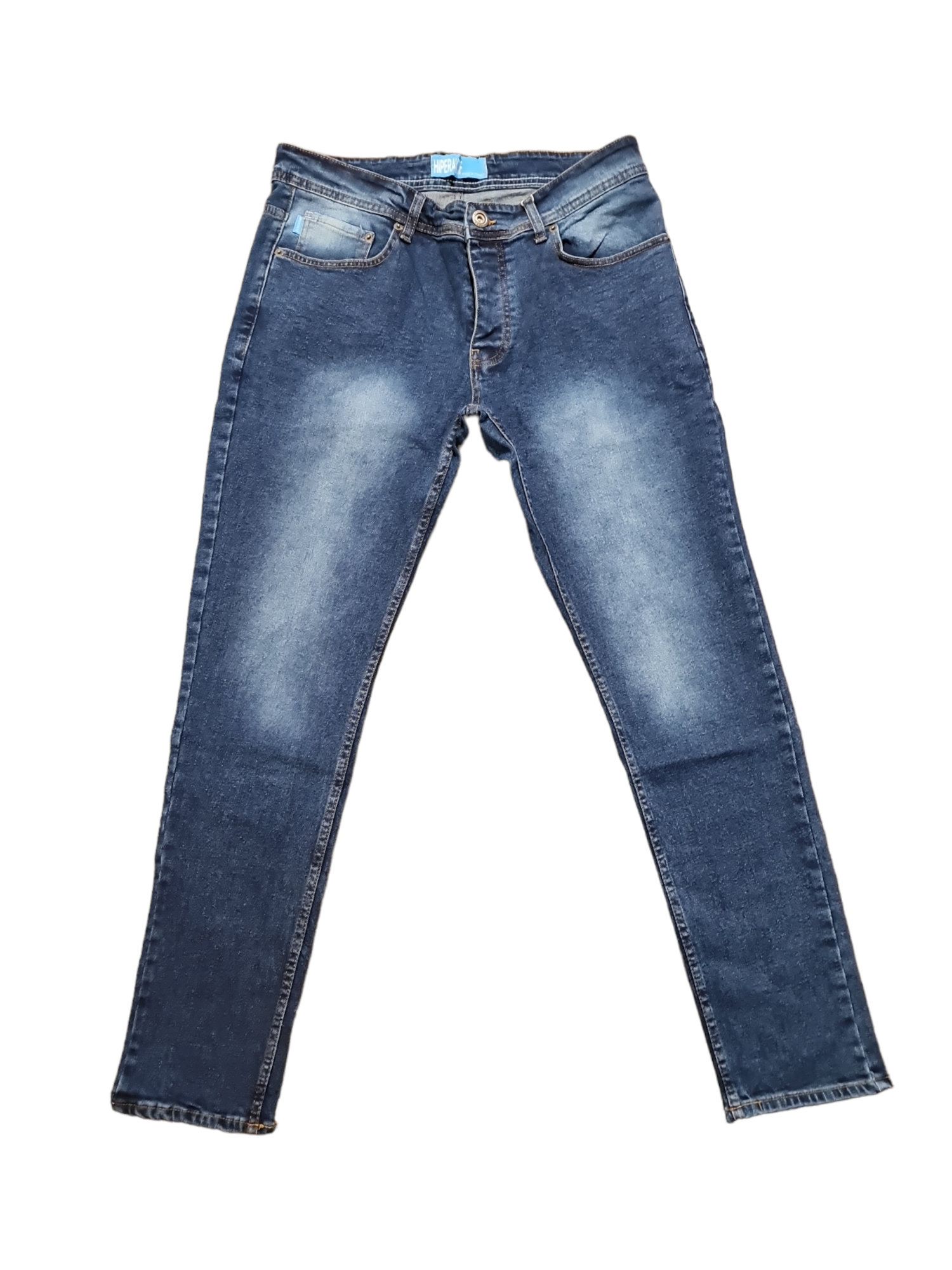 Blugi slim albastru uni