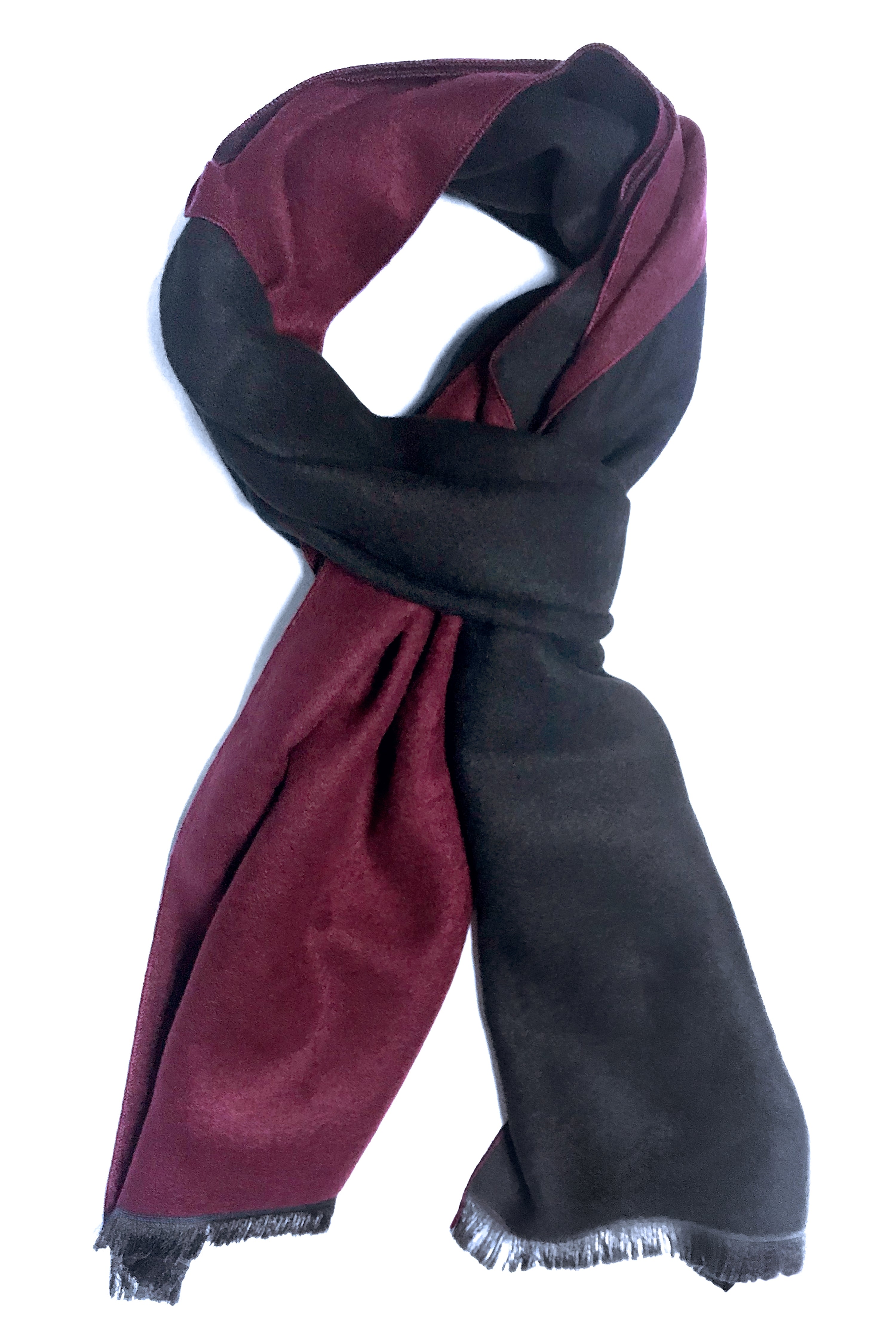 ESARFA BORDO DIN CASMIR CU DOUA FETE